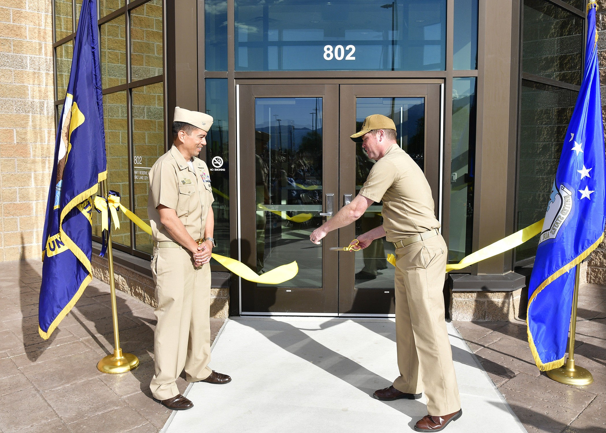 Navy Reserve Center Salt Lake City ribbon-cutting ceremony at Hill Air Force Base in August 2024